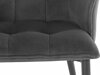 Kėdžių komplektas Denton 608 (Antracitas + Juoda)