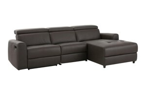Ρυθμιζόμενος γωνιακός καναπές Denton 503 (Σκούρο καφέ)