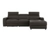 Ρυθμιζόμενος γωνιακός καναπές Denton 503 (Σκούρο καφέ Δεξιά)