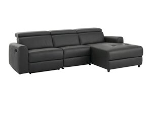 Ρυθμιζόμενος γωνιακός καναπές Denton 503 (Σκούρο γκρι)