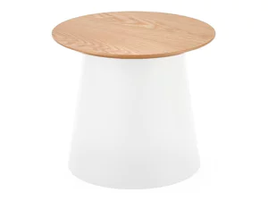 Pomoćni stol Houston 916 (Svijetlo drvo + Bijela)