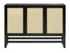 Aparador Denton AR106 (Negro + De color marrón claro)
