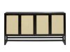 Aparador Denton AR110 (Negro + De color marrón claro)