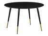 Asztal Dallas 104 (Fekete + Sárgaréz)