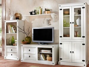 Set mobili soggiorno Denton AS112 (Bianco)