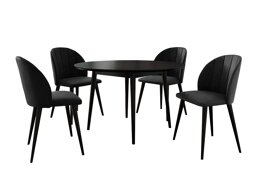 Маса и столове за трапезария Racine 136 (Черен)