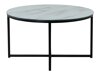 Klubska mizica Dallas 219 (Beli marmor + Črna)