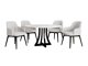 Маса и столове за трапезария Racine 137 (Черен + Baloo 2073)