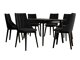 Маса и столове за трапезария Racine 139 (Черен)