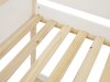 Κουκέτα Denton AU101 (Άσπρο + Ανοιχτό χρώμα ξύλου)