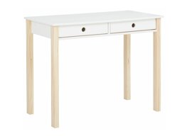 Íróasztal Denton AU107 (Fehér + Fényes fa)