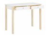 Uredski stol Denton AU107 (Bijela + Svijetlo drvo)