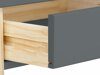 Τραπέζι γραφείου Denton AU107 (Γκρι + Ανοιχτό χρώμα ξύλου)