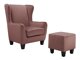 Кресло Denton 641 (Розовый + Чёрный)