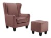 Fotel Denton 641 (Rózsaszín + Fekete)