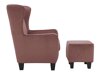 Fotel Denton 641 (Rózsaszín + Fekete)