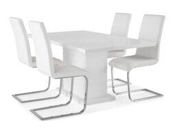 Маса и столове за трапезария Scandinavian Choice 611 (Бял)