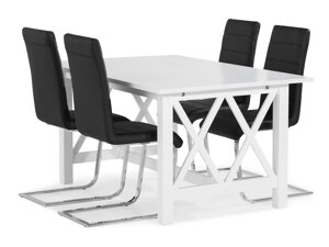 Маса и столове за трапезария Scandinavian Choice 785 (Черен)