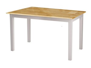 Τραπέζι Denton 248 (Πεύκο + Άσπρο)