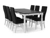 Маса и столове за трапезария Scandinavian Choice 582 (Бял + Черен)