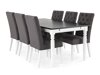 Маса и столове за трапезария Scandinavian Choice 586 (Бял + Черен)