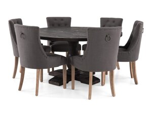 Маса и столове за трапезария Scandinavian Choice 622 (Сив + Кафяв)