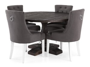 Маса и столове за трапезария Scandinavian Choice 623 (Сив + Бял)