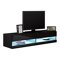 Mueble TV Charlotte A120 (Negro + Negro brillante)