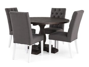 Маса и столове за трапезария Scandinavian Choice 635 (Сив + Бял)