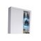 Vitrine murale Charlotte B101 (Blanc + Blanc brillant)