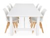 Маса и столове за трапезария Scandinavian Choice 639 (Бял + Кафяв)
