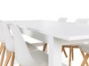 Маса и столове за трапезария Scandinavian Choice 639 (Бял + Кафяв)
