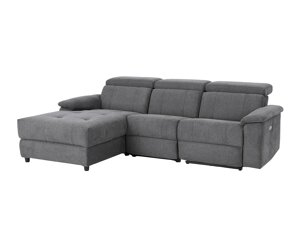Ρυθμιζόμενος γωνιακός καναπές Denton 652 (Ανθρακί)
