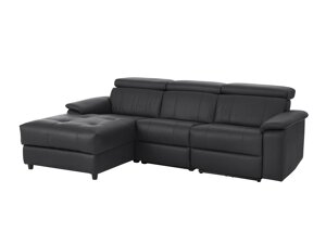 Угловой диван реклайнер Denton 653 (Чёрный)