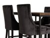 Маса и столове за трапезария Manor House 207 (Сив + Черен)
