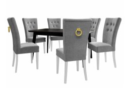Маса и столове за трапезария Racine 144 (Черен)