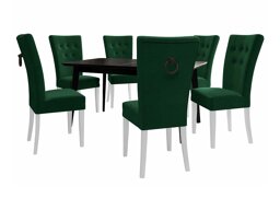 Маса и столове за трапезария Racine 144 (Черен)