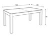 Asztal Boston K186 (Fehér)