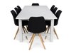 Маса и столове за трапезария Scandinavian Choice 640 (Сив + Кафяв)