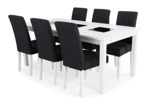 Маса и столове за трапезария Scandinavian Choice 642 (Сив + Бял)