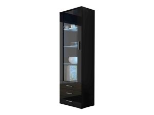 Schaukasten Charlotte E102 (Schwarz + Schwarz glänzend)