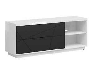 TV stol Boston CE104 (Sjajno bijela + Mat crna)