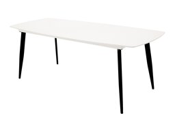 Τραπέζι Dallas 131 (Άσπρο + Μαύρο)