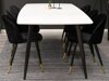 Asztal Dallas 131 (Fehér + Fekete)