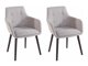 Conjunto de cadeiras Denton 141 (Cinzento claro + Preto)