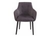 Conjunto de cadeiras Denton 141 (Cinzento escuro + Preto)