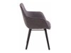 Conjunto de cadeiras Denton 141 (Cinzento escuro + Preto)