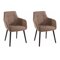 Набор стульев Denton 141 (Светло-коричневый + Чёрный)