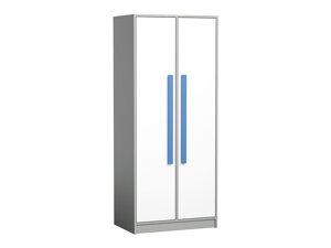 Garderobna omara Akron C100 (Siva + Bela + Modra)