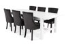 Маса и столове за трапезария Scandinavian Choice 644 (Тъмно сив + Тъмнокафяв)